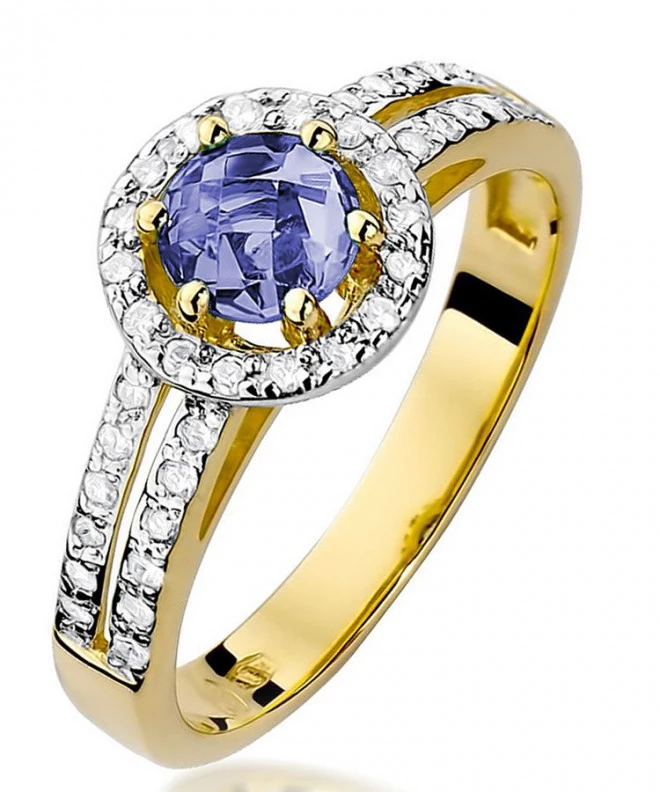 Bonore - Gold 585 - Tanzanite 0,5 ct ring 99641