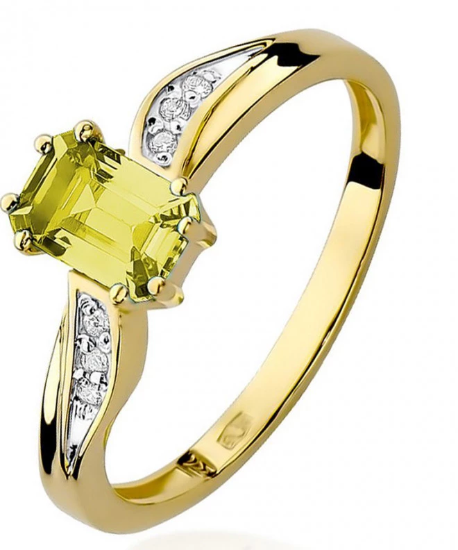 Bonore - Gold 585 - Citrine 0,6 ct ring 93374