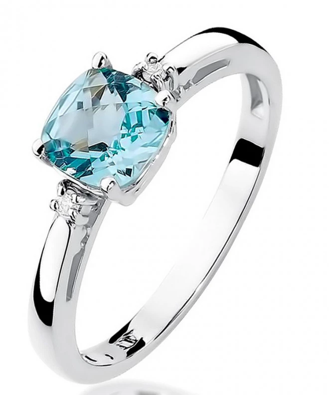 Bonore - White Gold 585 - Topaz 1,1 ct ring 126576