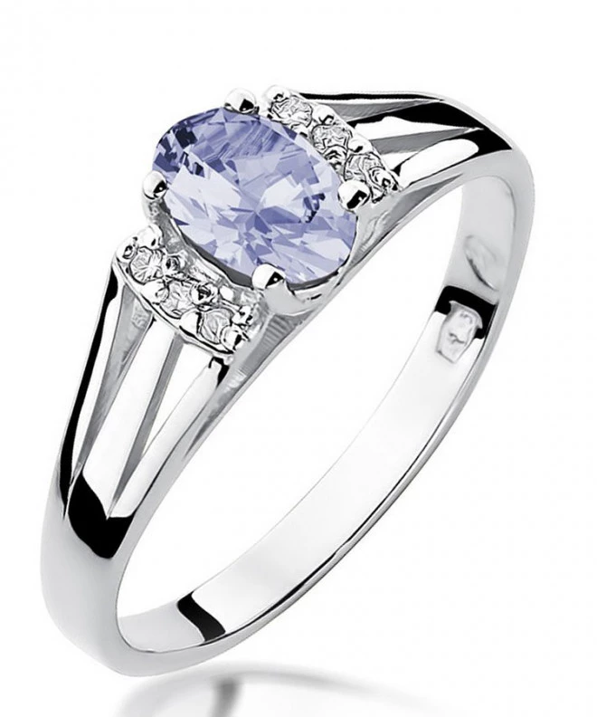 Bonore - White Gold 585 - Tanzanite 0,4 ct ring 125460