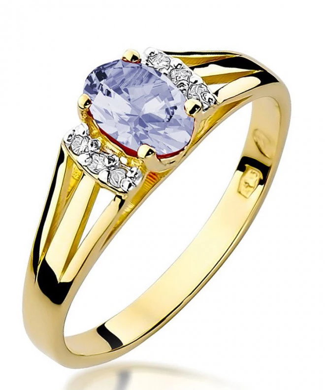Bonore - Gold 585 - Tanzanite 0,4 ct ring 99623