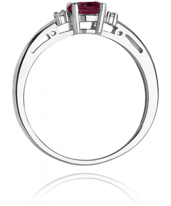 Bonore - White Gold 585 - Ruby 0,6 ct ring 120347