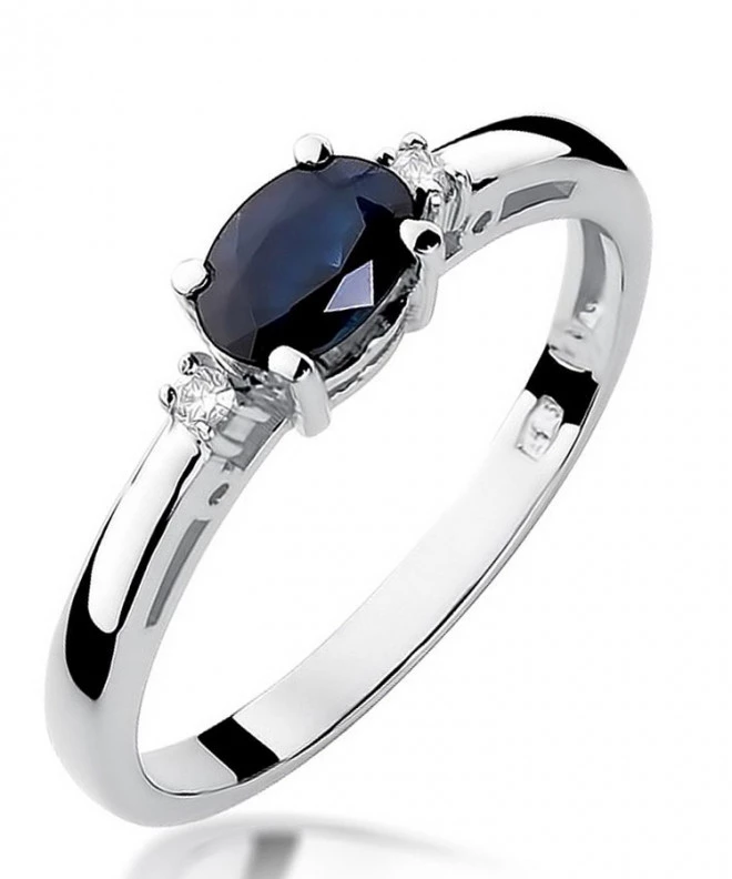 Bonore - White Gold 585 - Sapphire 0,7 ct ring 122394