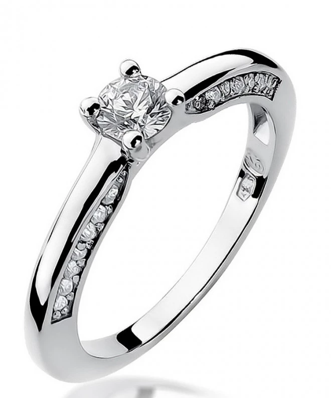 Bonore - White Gold 585 - Diamond 0,3 ct ring 116227