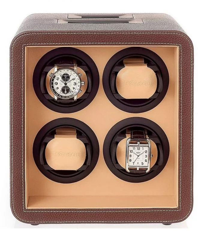Leanschi Classic Chocolate Brown Watch Winder WM04-CHOC