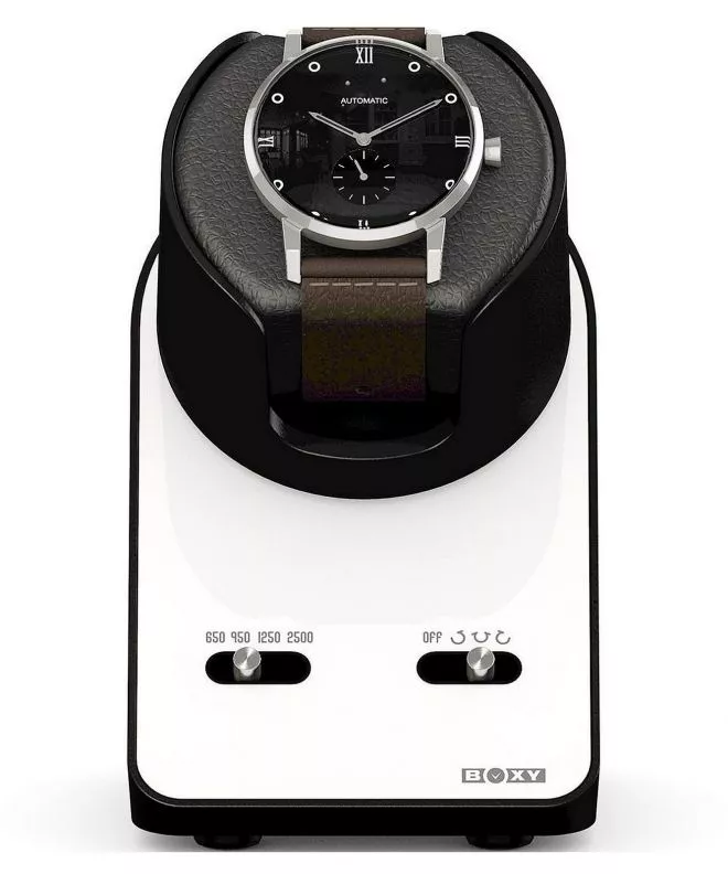 Beco Technic Boxy BLDC Nightstand Pure White watch winder for 1 watch with USB cable 309137