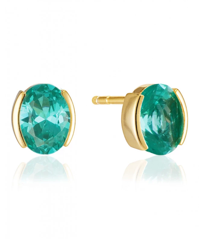 SIF JAKOBS Ellisse Carezza earrings SJ-E2350-TQCZ-YG