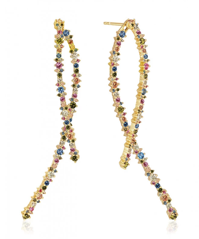 SIF JAKOBS Livingo Lungo earrings SJ-E2368-XCZ-YG