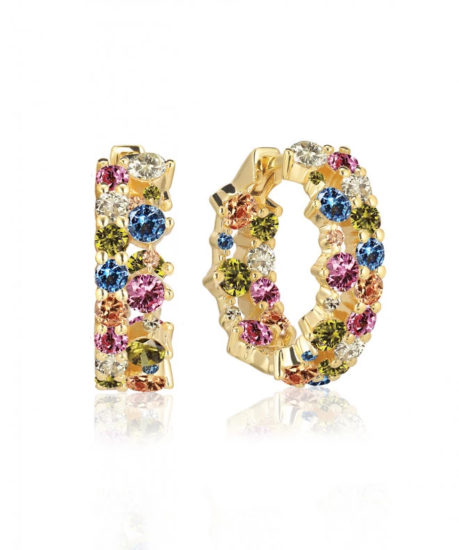 SIF JAKOBS Livingo Creolo earrings SJ-E2363-XCZ-YG