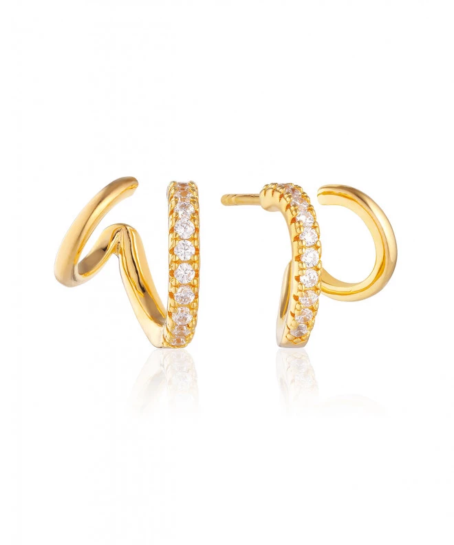 SIF JAKOBS Ellera Due Grande earrings SJ-E22212-CZ-YG