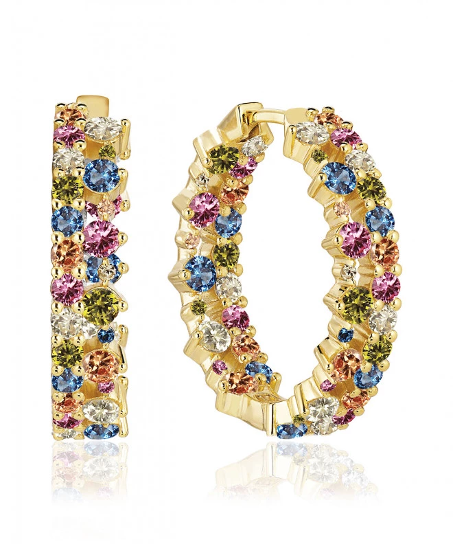 SIF JAKOBS Livingo Creolo earrings SJ-E2364-XCZ-YG