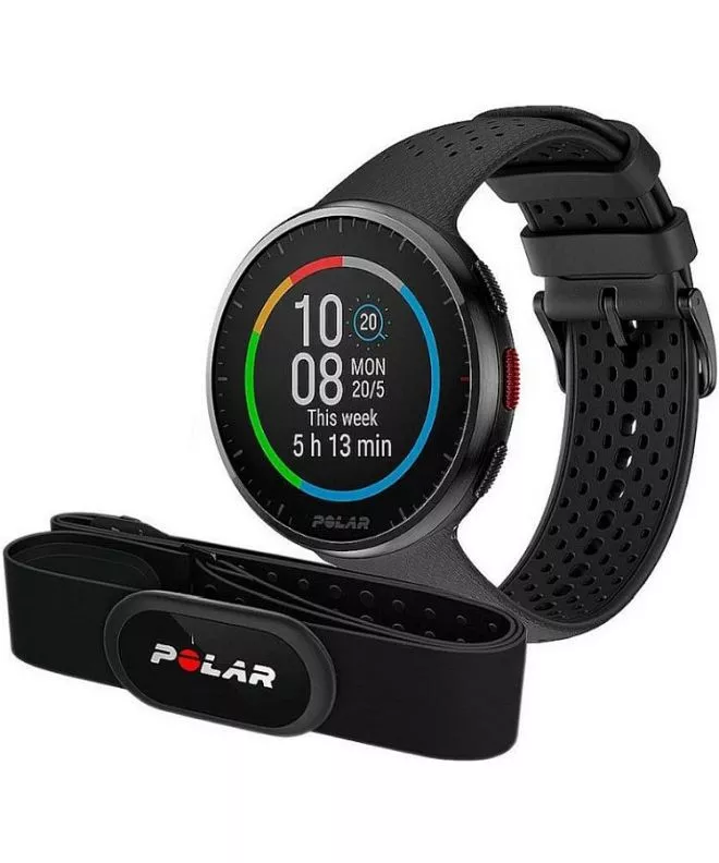 Polar Pacer Pro Carbon Grey SET Sport Watch 725882063980