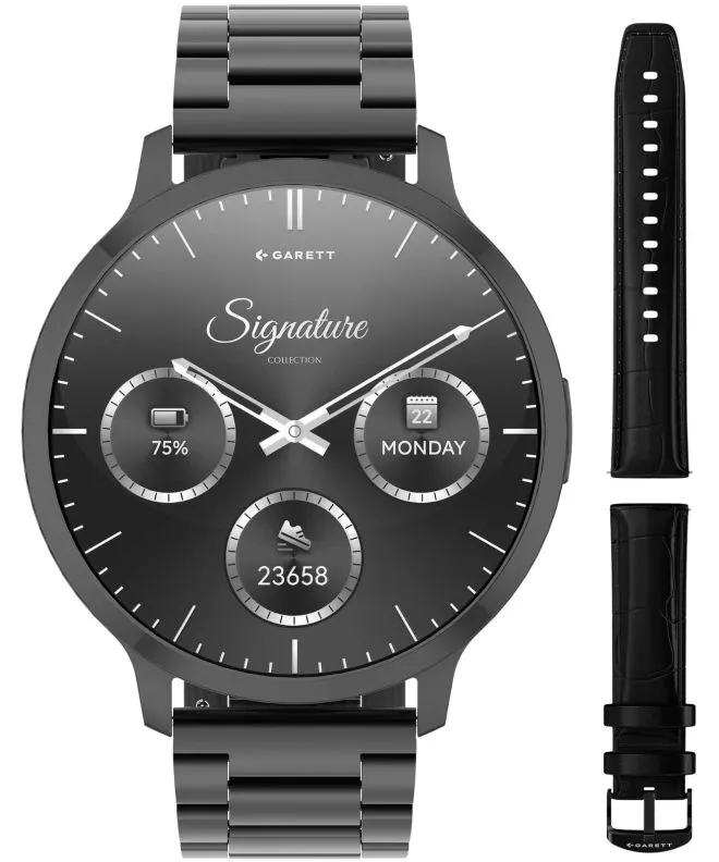Garett Edge black solid Black Solid SET gents smartwatch 5904238485156