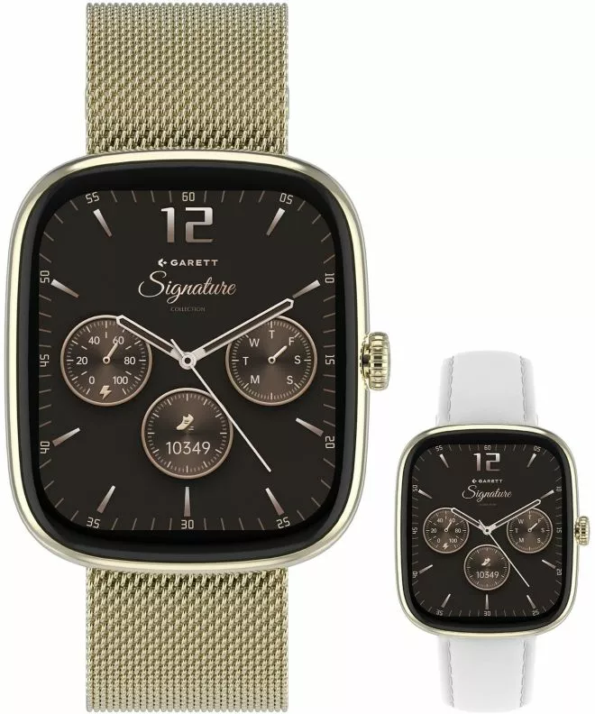 Garett Signature Flow Gold Mesh SET ladies smartwatch 5904238485033