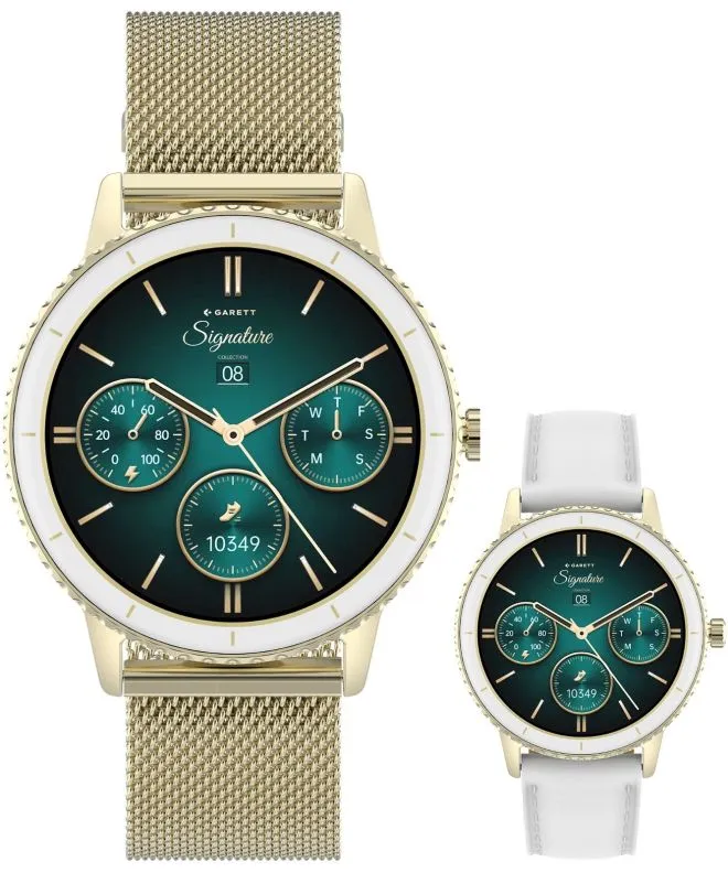 Garett Signature Grace Gold Mesh SET ladies smartwatch 5904238485057