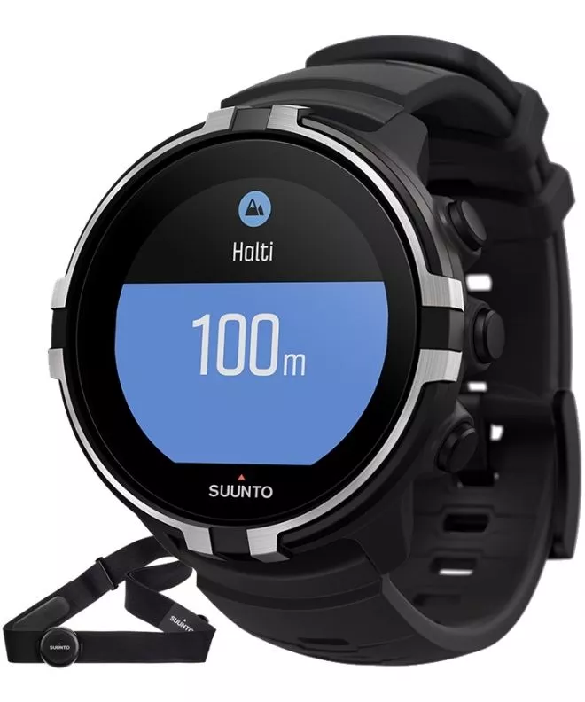 Suunto Spartan Sport Wrist HR Baro Stealth Watch + Belt SS023402000