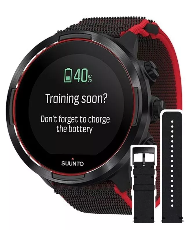 Suunto 9 Baro Red Wrist HR Watch with Gift Box (2 straps) SS050461000