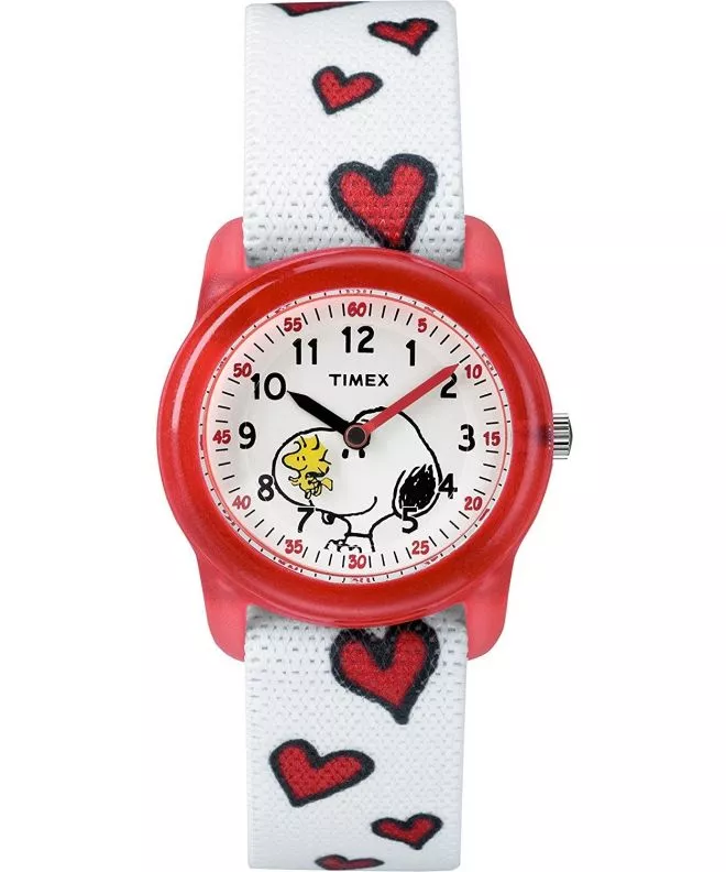 Timex Kids Analogue X Peanuts Snoopy Hearts Kids' Watch TW2R41600