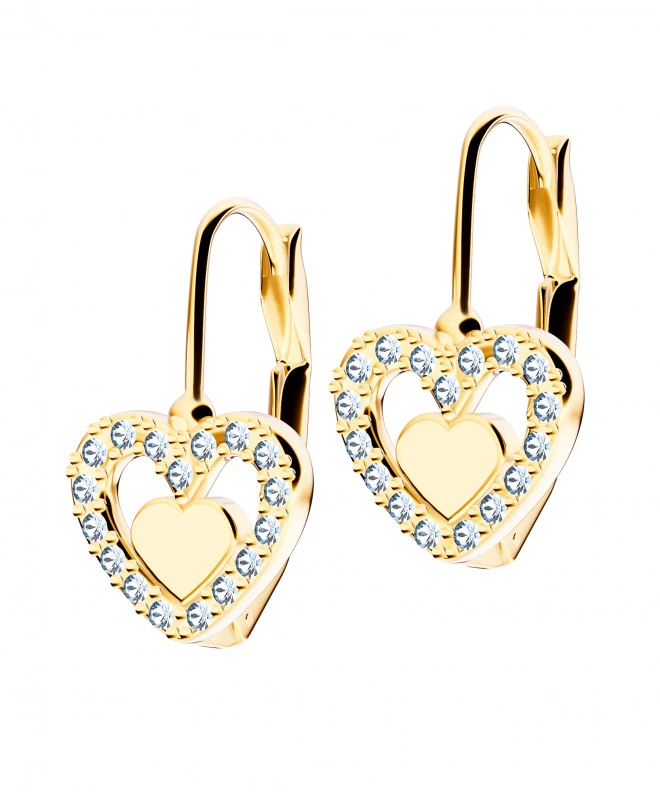 Bonore - Gold 585 - Cubic Zirconia earrings 136876