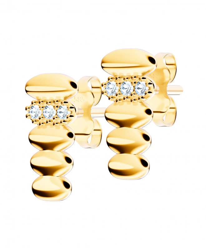 Bonore - Gold 585 - Cubic Zirconia earrings 144202