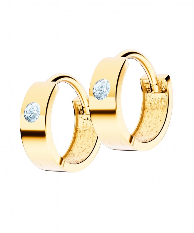Bonore - Gold 585 - Cubic Zirconia earrings 137767