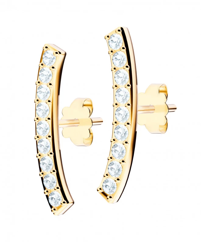 Bonore - Gold 585 - Cubic Zirconia earrings 144121