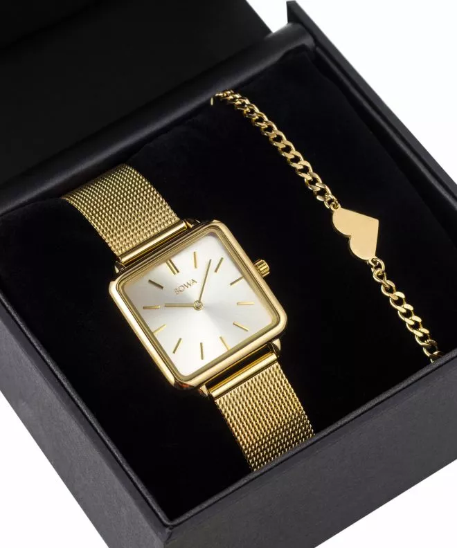 BOWA Vienna Full-Gold Mesh 29 Gift Set ladies watch VI294-44-164M-419-02