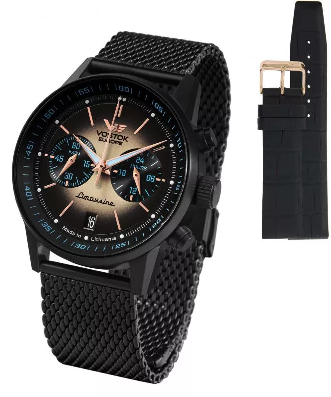 Vostok Europe Gaz-14 Limousine + Vostok strap gents watch OS22-5619296-3695