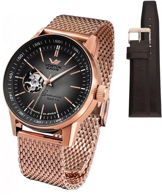 Vostok Europe Gaz-14 Limousine Automatic + Vostok strap gents watch NH38A-560B602-3718