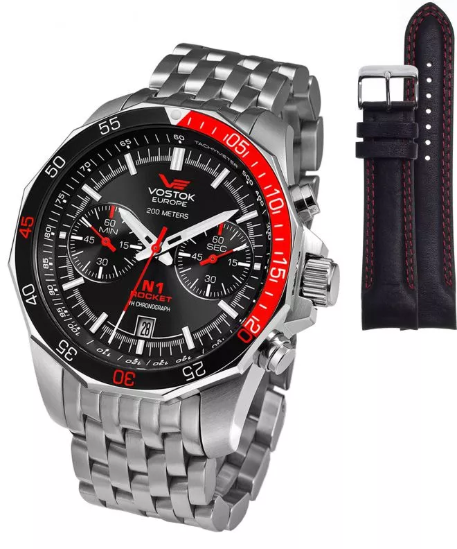 Vostok Europe N1 Rocket Limited Edition + Vostok strap gents watch 6S21-2255295-736426
