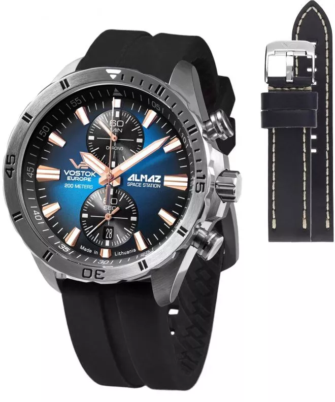 Vostok Europe Almaz Chrono Limited Edition + strap Vostok gents watch 6S11-320A675-2940
