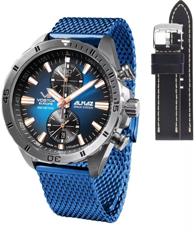 Vostok Europe Almaz Chrono Limited Edition + strap Vostok gents watch 6S11-320A675-38093