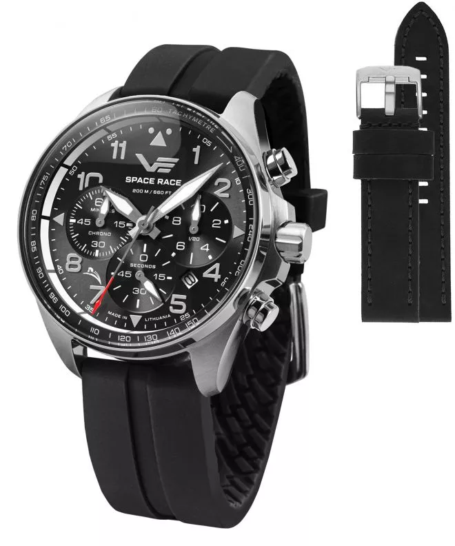 Vostok Europe Space Race Chrono Limited Edition + Vostok strap gents watch 6S20-325A741-02940