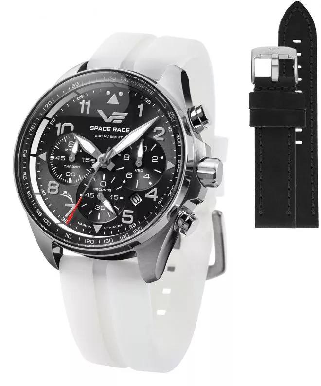 Vostok Europe Space Race Chrono Limited Edition + Vostok strap gents watch 6S20-325A741-58718