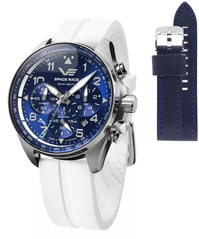 Vostok Europe Space Race Chrono Limited Edition + Vostok strap gents watch 6S20-325A742-58718