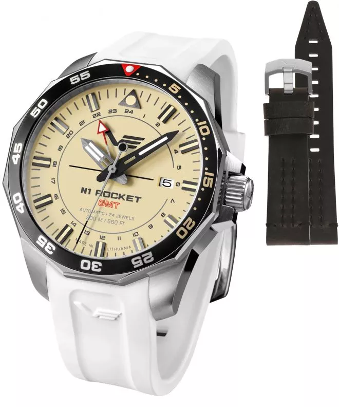 Vostok Europe Rocket N-1 Automatic GMT Limited Edition + strap Vostok gents watch NH34-225A713-53874