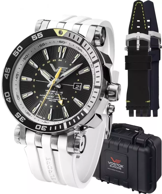 Vostok Europe Energia GMT Limited Edition + 2 straps Vostok gents watch NH34-575A718-46371
