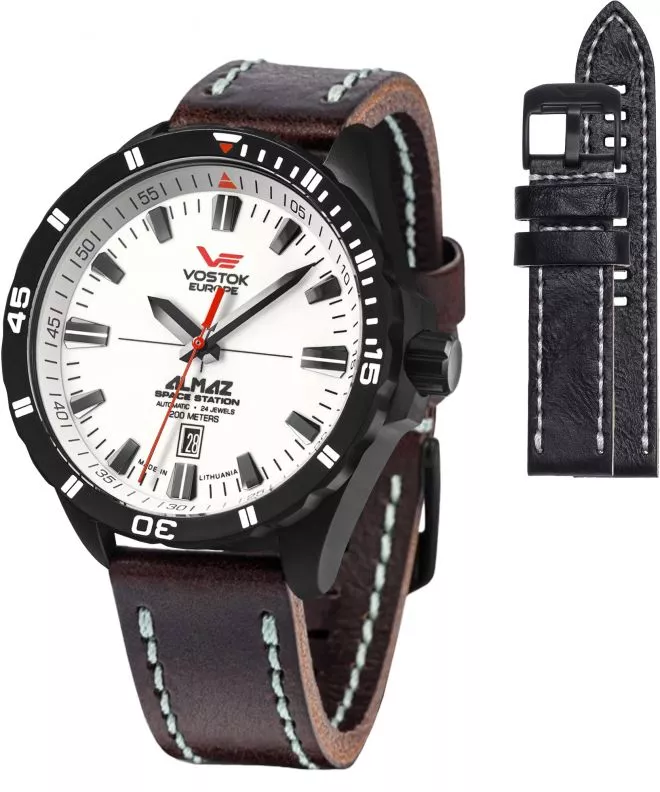 Vostok Europe Almaz Space Station Limited Edition + strap Vostok gents watch NH35A-320C680-54529