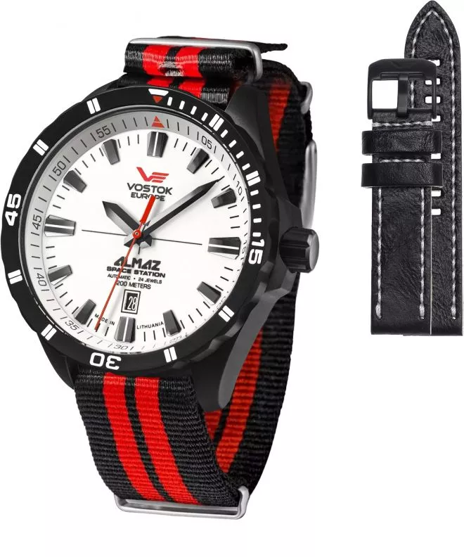 Vostok Europe Almaz Space Station Limited Edition + strap Vostok gents watch NH35A-320C680-6931