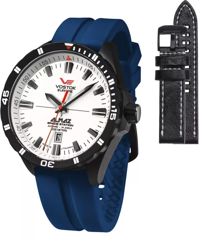 Vostok Europe Almaz Space Station Limited Edition + strap Vostok gents watch NH35A-320C680-7396