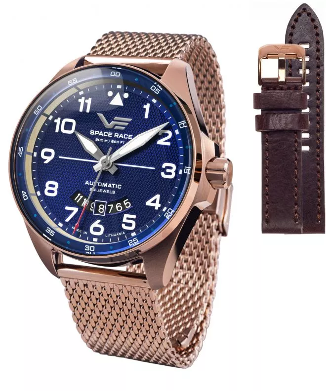 Vostok Europe Space Race Automatic Limited Edition + Vostok strap gents watch NH35A-325B746-03718