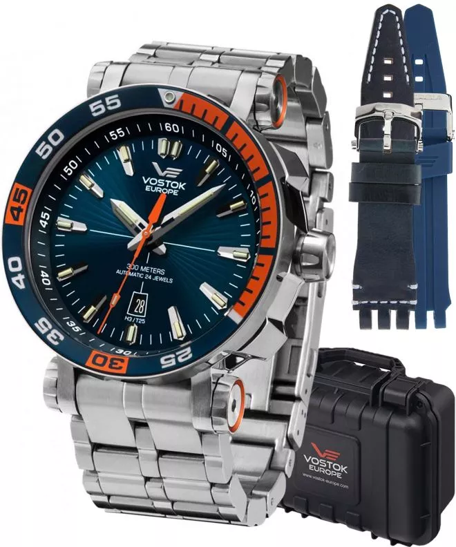 Vostok Europe Energia Rocket Automatic Limited Edition + 2 straps Vostok gents watch NH35A-575A279-31995