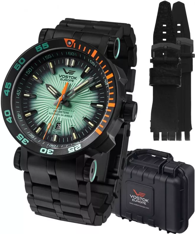 Vostok Europe Energia Rocket Automatic Limited Edition + 2 straps Vostok gents watch NH35A-575C649-42854