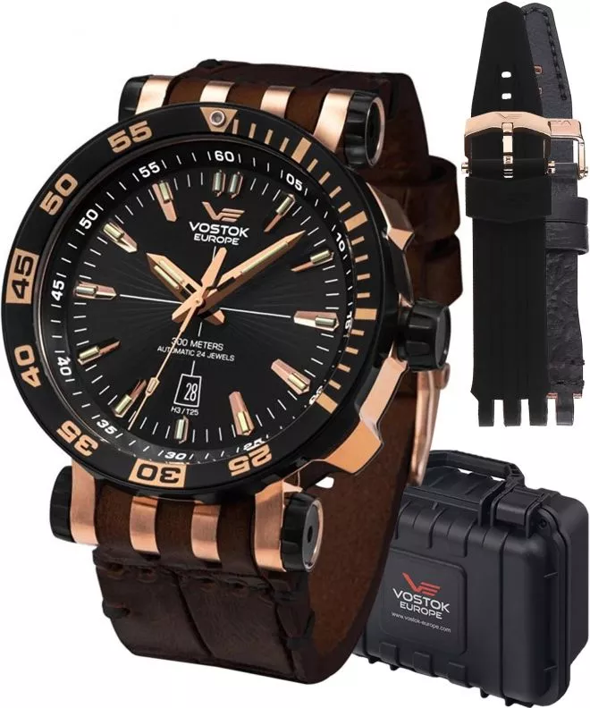 Vostok Europe Energia Rocket Automatic Limited Edition + 2 straps Vostok gents watch NH35A-575E282-5453