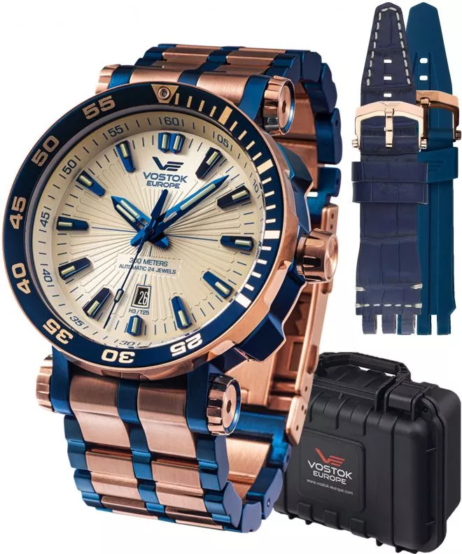 Vostok Europe Energia Rocket Automatic Limited Edition + 2 straps Vostok gents watch NH35A-575E651-42861