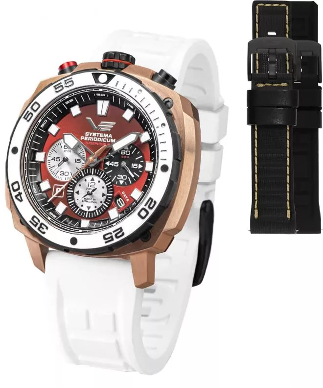 Vostok Europe Phosphorus Chronograph SET Limited Edition + 2 straps Vostok gents watch VK67-650E724-56721