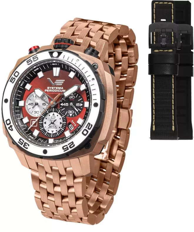 Vostok Europe Phosphorus Chronograph SET Limited Edition + 2 straps Vostok gents watch VK67-650E724-57605