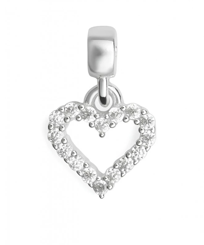 Daniel Wellington Heart Contour Crystal Charm Silver pendant DW00401051