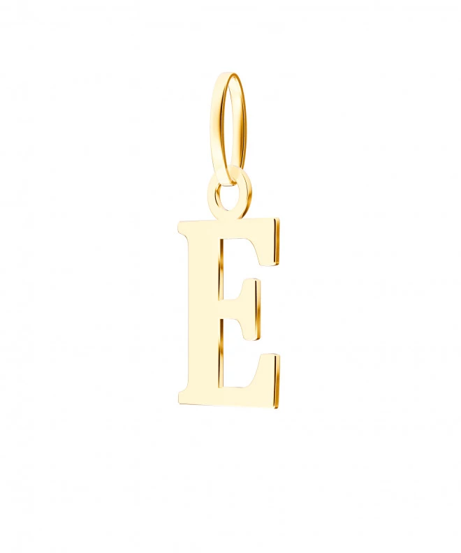 Bonore - Gold 585 - Letter E 17 mm pendant 143864