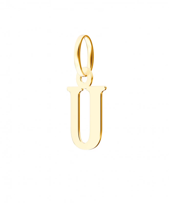 Bonore - Gold 585 - Letter U 17 mm pendant 143877